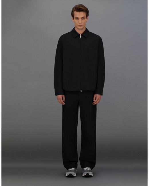Herno Black Laminar Shacket