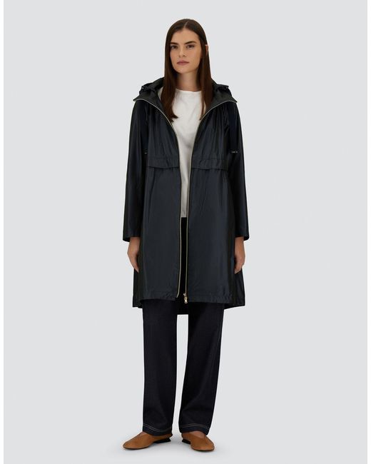 Herno Blue New Techno Taffeta Long Parka