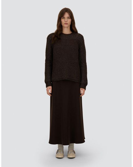 Herno Black Cobbed Blown Alpaca Wool Jumper