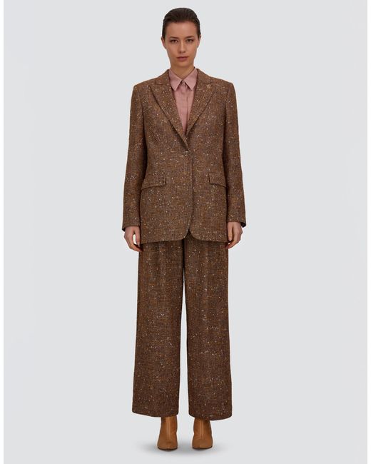 Herno Brown Baby Alpaca And Wool Trousers