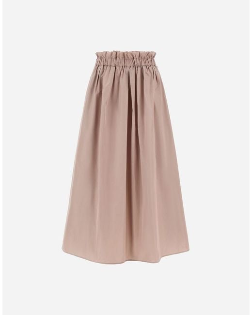 Herno Pink New Techno Taffeta Skirt