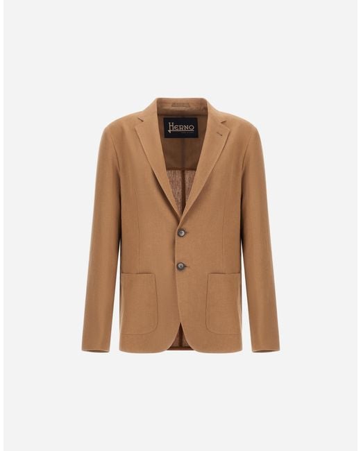 Herno Brown Blazer for men