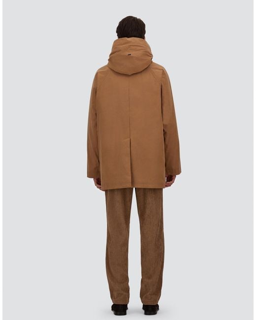 Herno Brown Short Parka for men