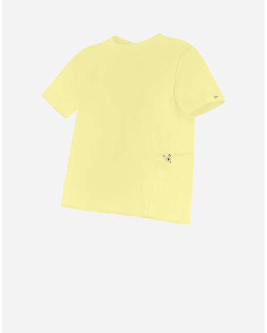 Herno Yellow Chic Cotton Jersey And New Techno Taffetà T-shirt