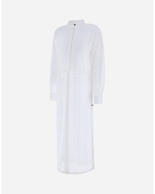 TRENCH IN SPRING LACE ED ECOAGE di Herno in White