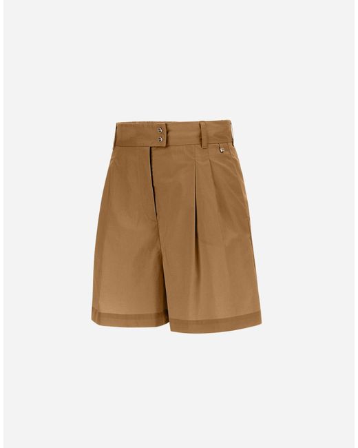 SHORT IN LIGHT COTTON STRETCH di Herno in Natural