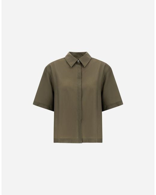 Herno Green Short-Sleeved Shirt