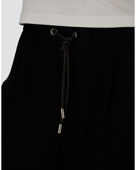 Herno Black Rome Stich Jersey Trousers