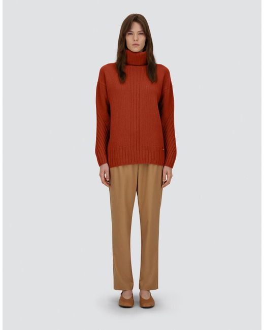 Herno Red Turtleneck Sweater