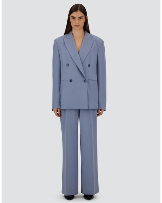Herno Blue Flawless Woven Blazer