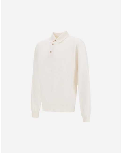 Herno White Resort Polo Shirt for men