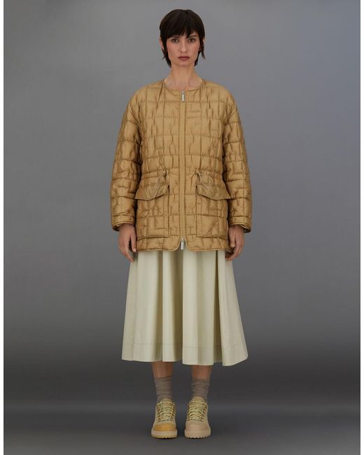 Herno Natural Laminar Quilted Ripstop Crew-Neck Jacket