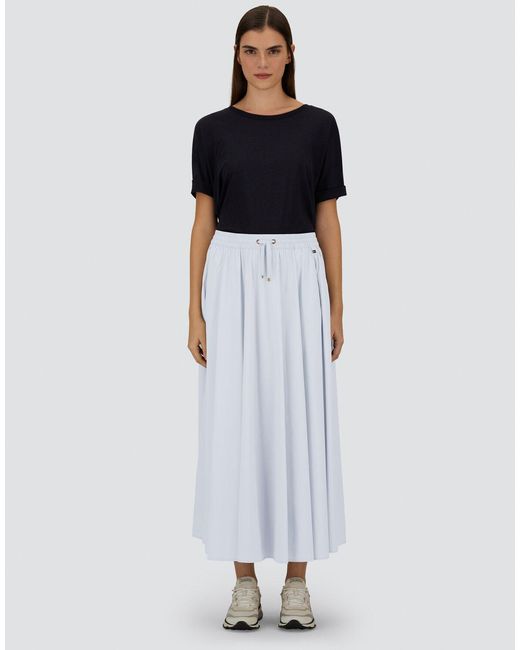Herno White Light Nylon Stretch Skirt