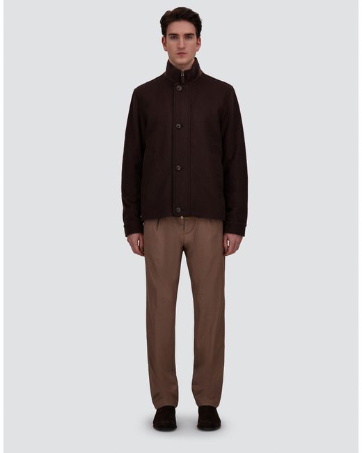 Herno Brown Pure Cashmere Jacket for men