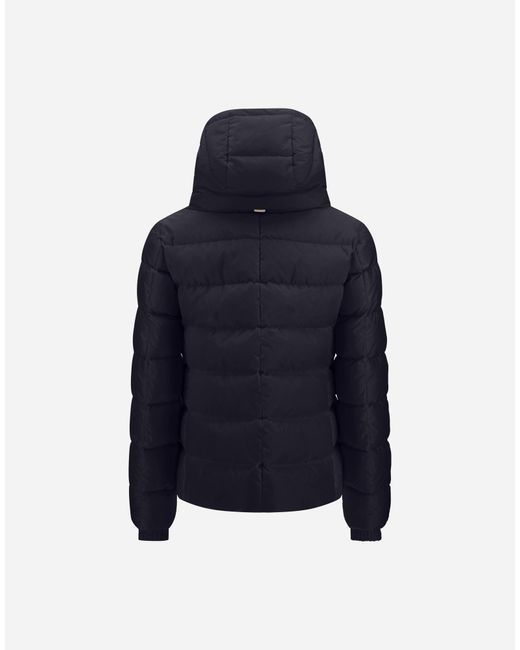 Herno Blue High-Neck Jacket