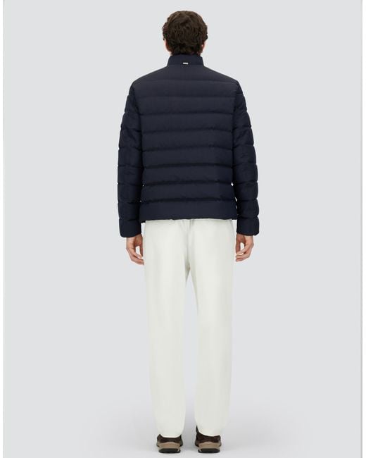 Herno Blue Bomber Jacket for men