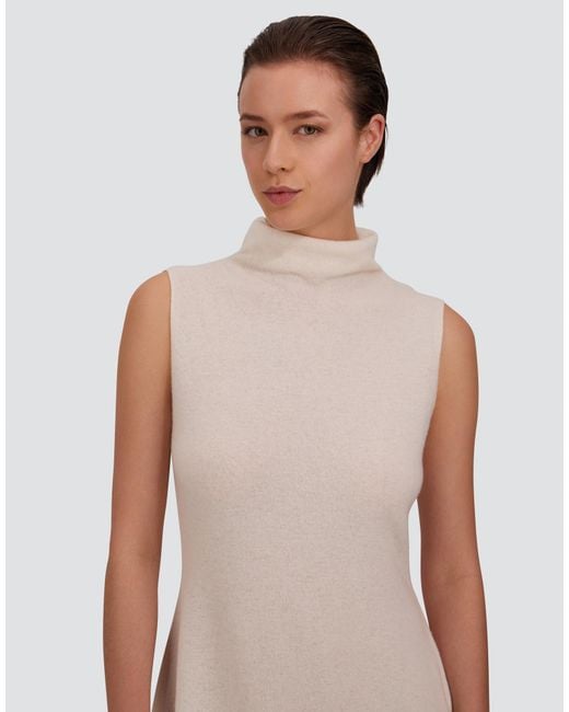 Herno White Wool And Cashmere Stocking-Stitch Dress