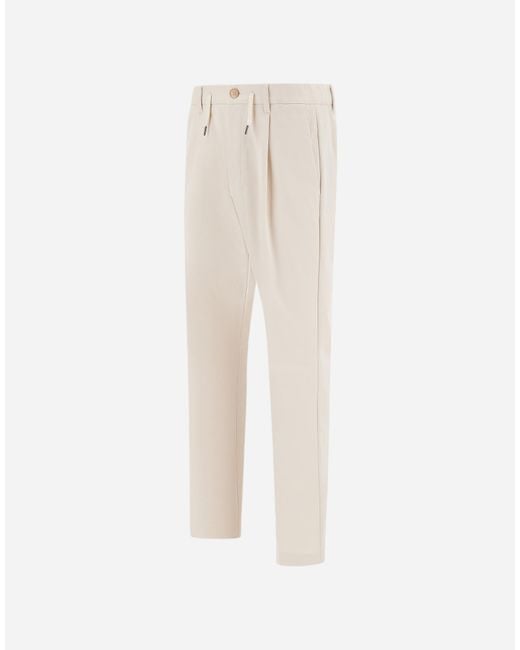 Herno White Trousers for men