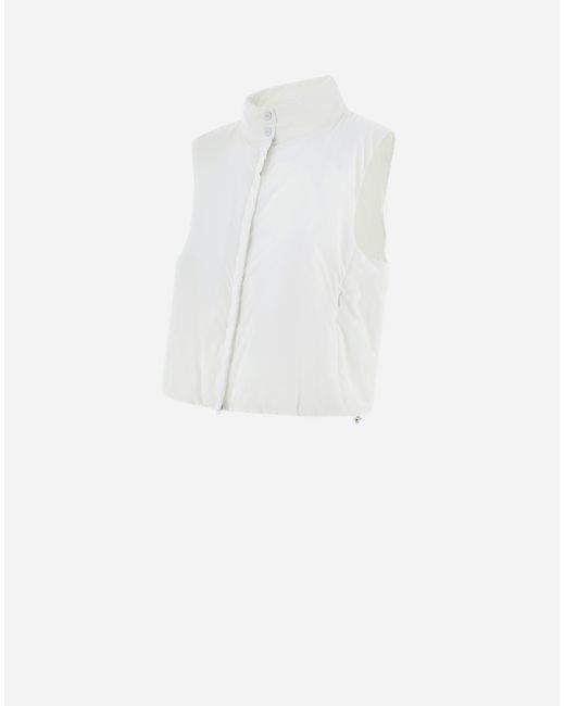 Herno White Ecoage Sleeveless Jacket