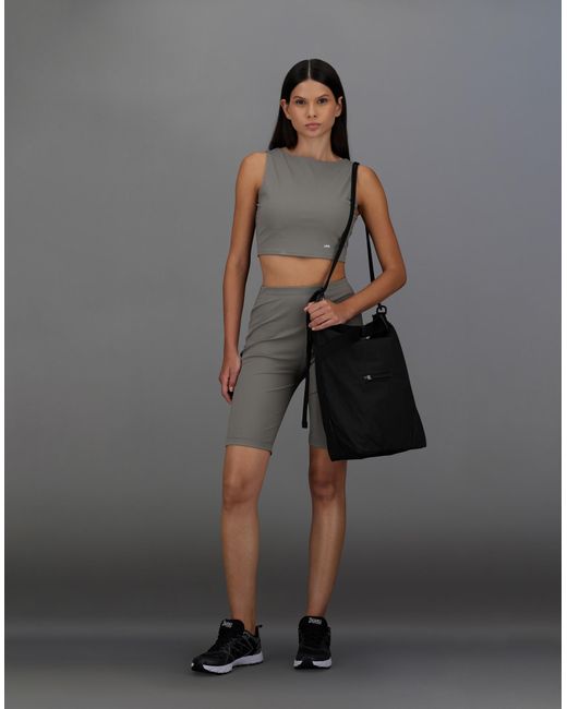 Herno Black Laminar Bag In Tech-crinkle