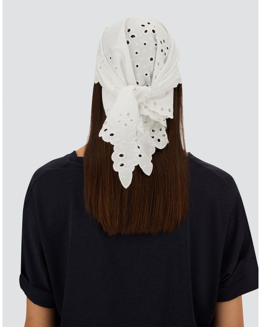 Herno White Scarf