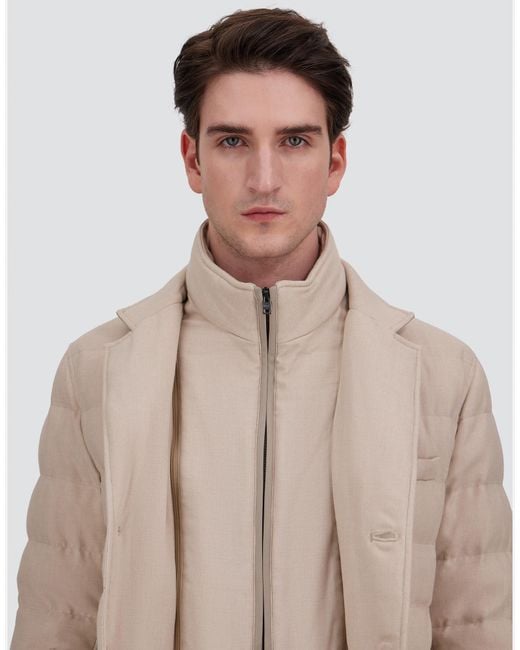 Herno Natural Wool-Blend, Viscose And Suede-Effect Blazer for men