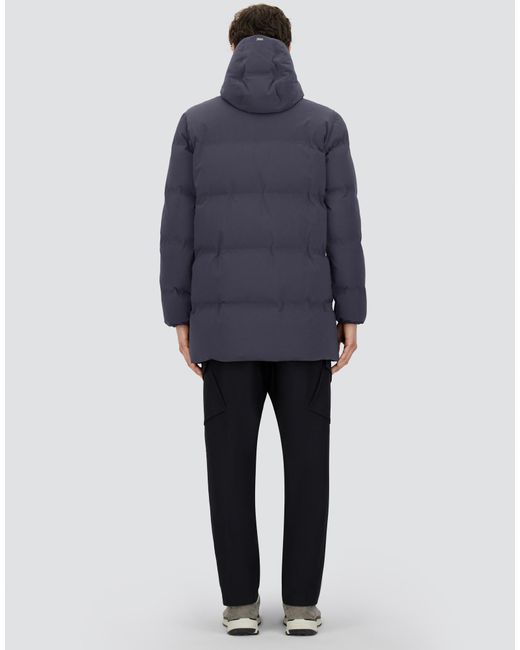 Herno Blue Long Jacket for men