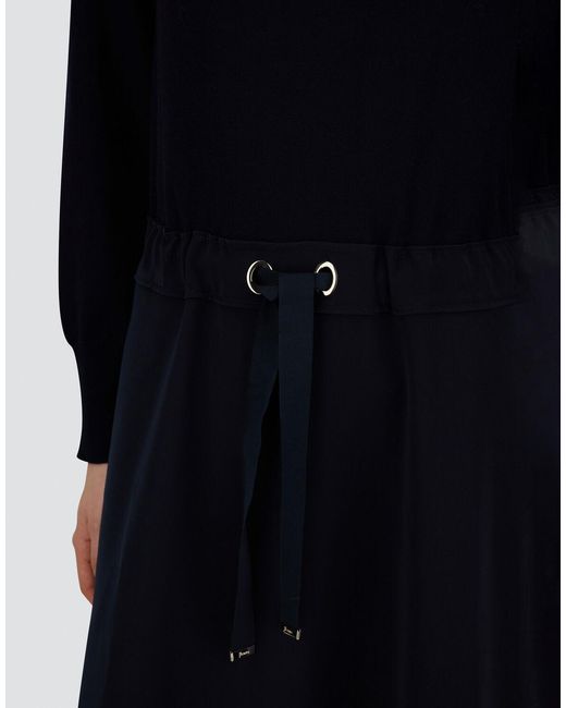 Herno Blue Light Wool G.14 Dress