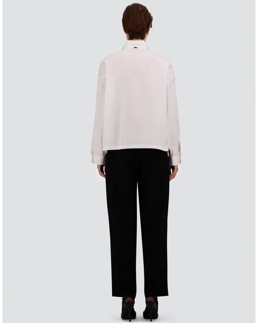 Herno White Cotton Poplin Shirt