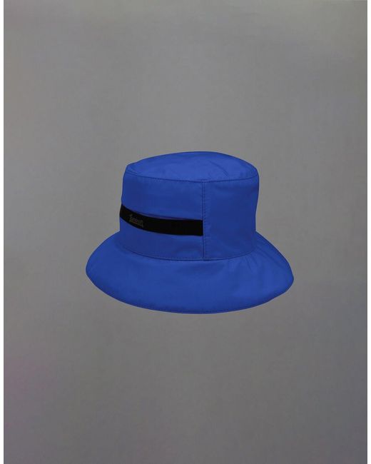 Herno Blue Laminar Hat
