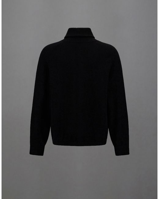 Herno Black Laminar High-Neck Jumper