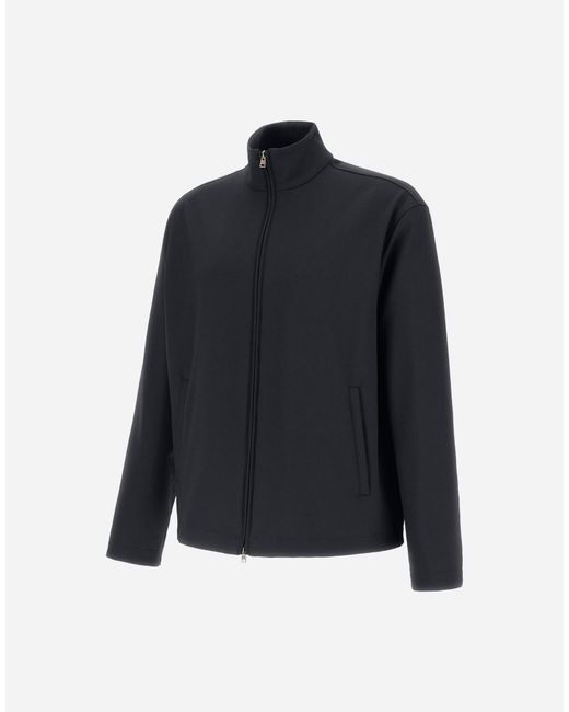 Herno Blue Bomber Jacket for men