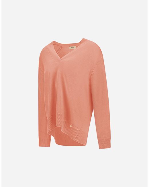 Herno Pink Cashmere Stocking-Stitch Jumper