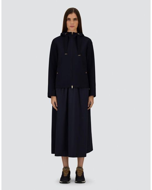 Herno Blue Hooded Jacket