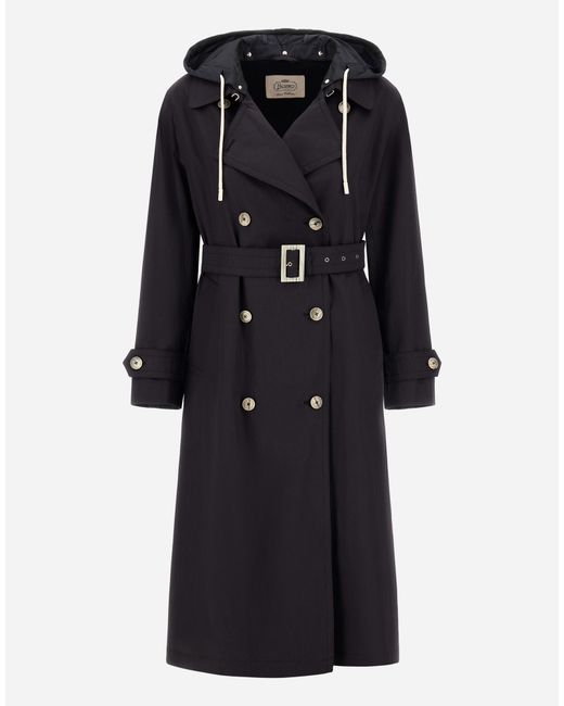 Herno Black Trench Coat