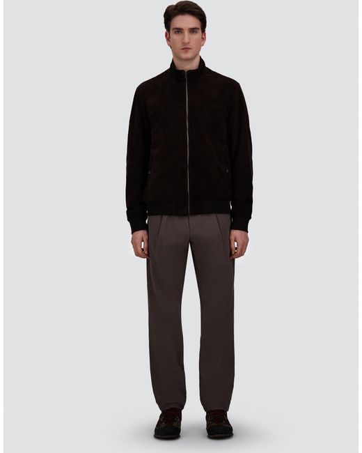 Herno Black Suede Jacket for men