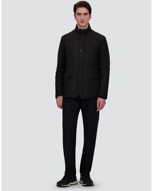 Herno Blue Blazer With Bib for men