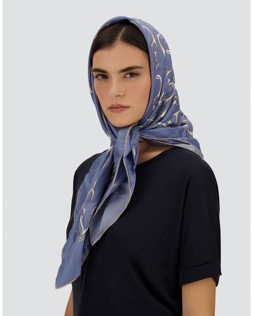 Herno Blue Scarf