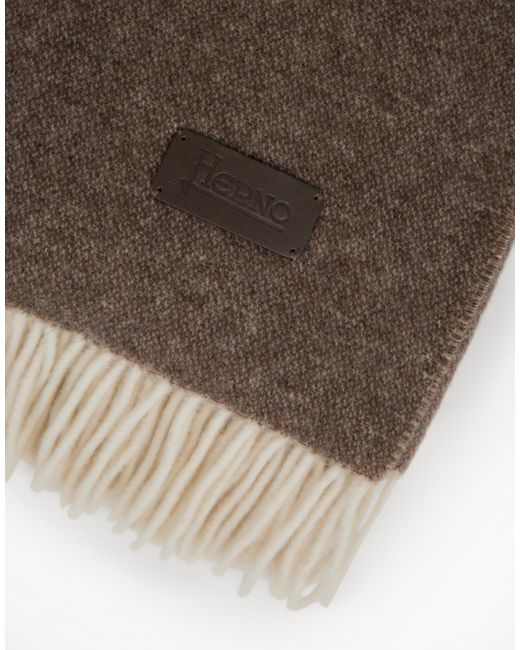 Herno Multicolor Habita Double-Sided Wool And Cashmere Blanket