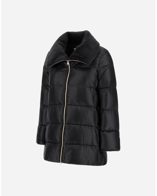 Herno Black A-Shape Jacket