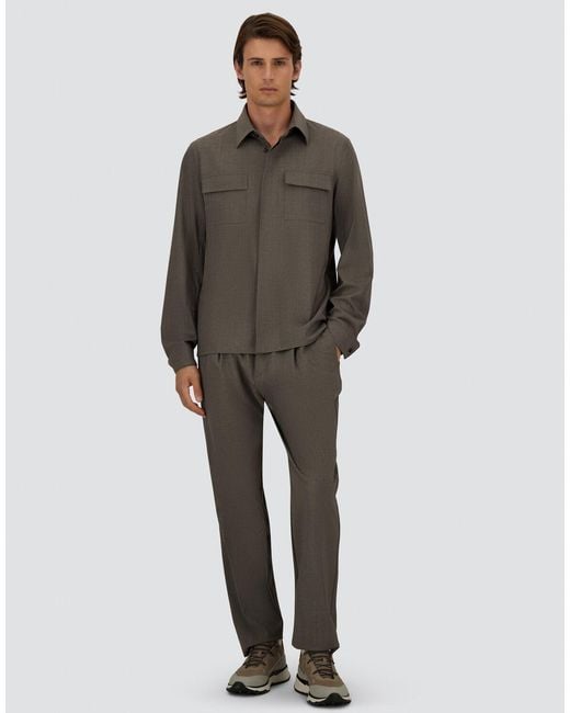 Herno Gray Trousers for men