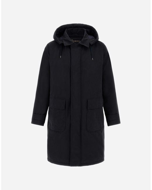 Herno Blue Long Parka for men