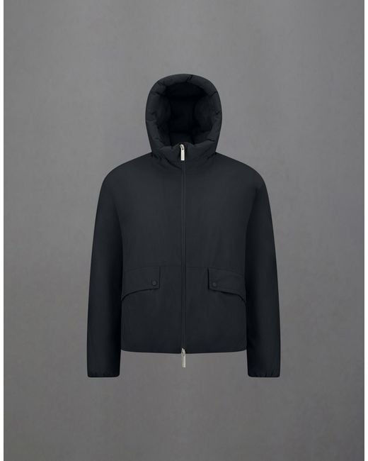 Herno Black Laminar Hooded Jacket