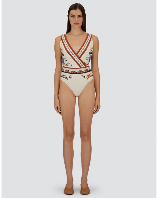 Herno White One-Piece Swimsuit