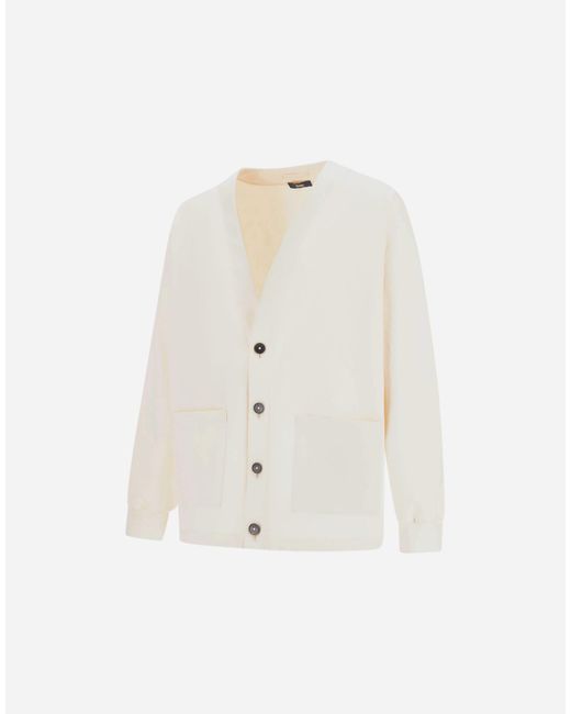 Herno White Cardigan for men