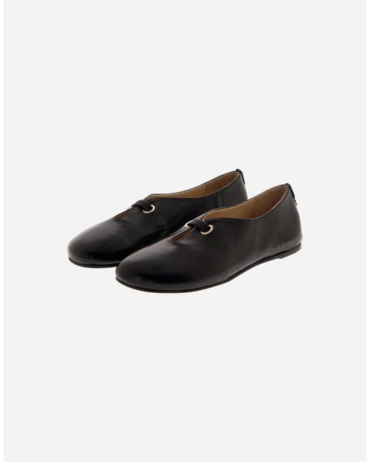 Herno Black Ballet Flats