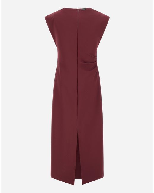 Herno Purple Bi-Stretch Fabric Dress