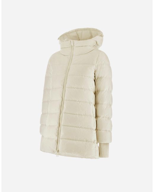 Herno White A-Shape Jacket