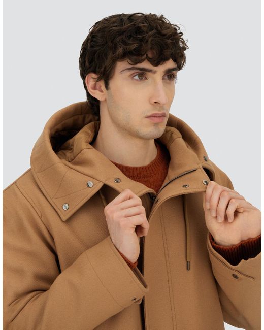 Herno Natural Easy Wool Long Parka for men