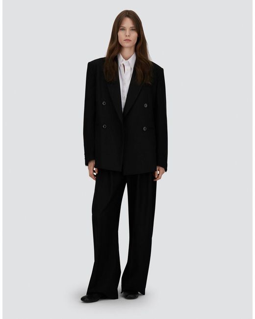 Herno Black Palazzo Trousers
